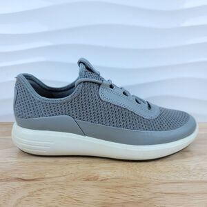ECCO‎ Soft 7 Runner Summer Sneaker Womens 6 Gray Slip On Athletic Shoes